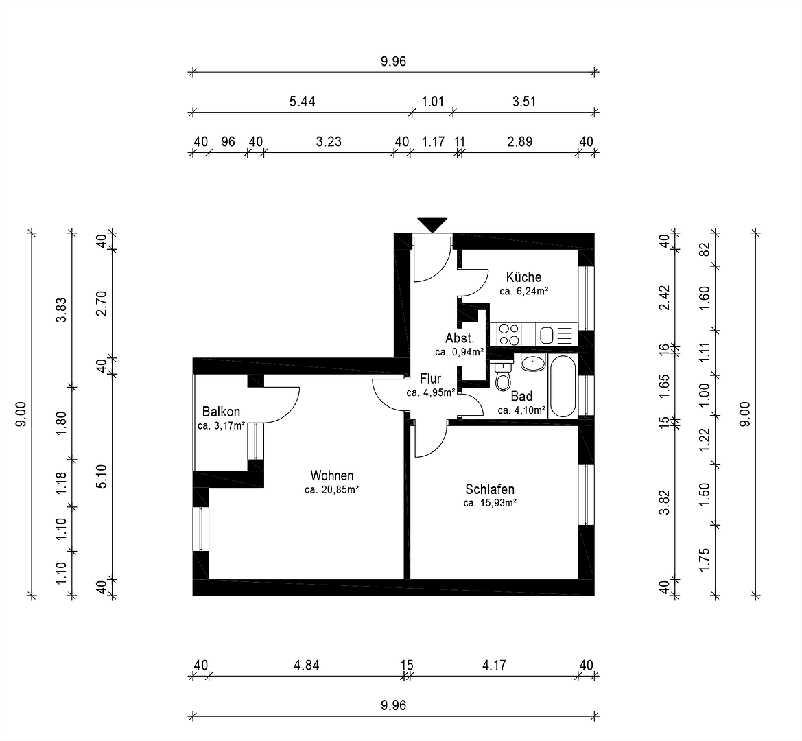 Pronájem bytu 2+1 56 m², Berlin, Berlín Pronájem bytu 2+1 56 m², Berlin, Berlín