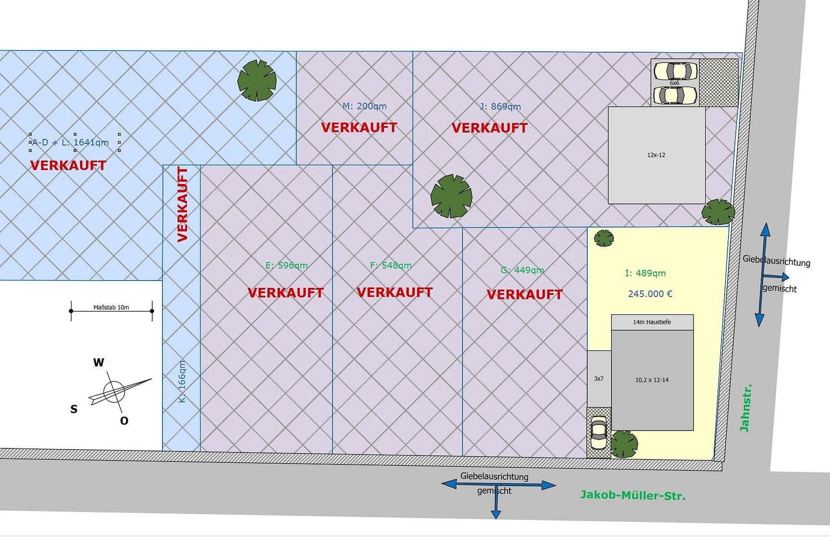 Prodej pozemku 489 m², Jakob-Müller-Str. / Jahnstr., Groß-Umstadt, Hessen Prodej pozemku 489 m², Jakob-Müller-Str. / Jahnstr., Groß-Umstadt, Hessen