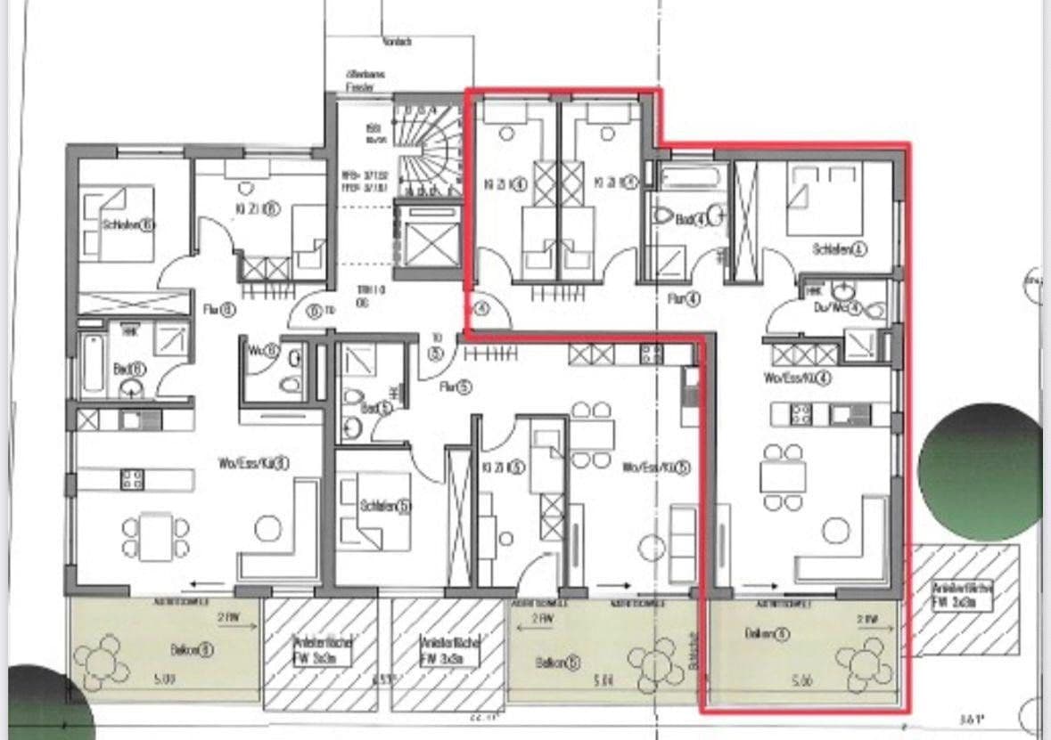 Pronájem bytu 4+1 91 m², Wolfschlugen, Bádensko-Württembersko Pronájem bytu 4+1 91 m², Wolfschlugen, Bádensko-Württembersko