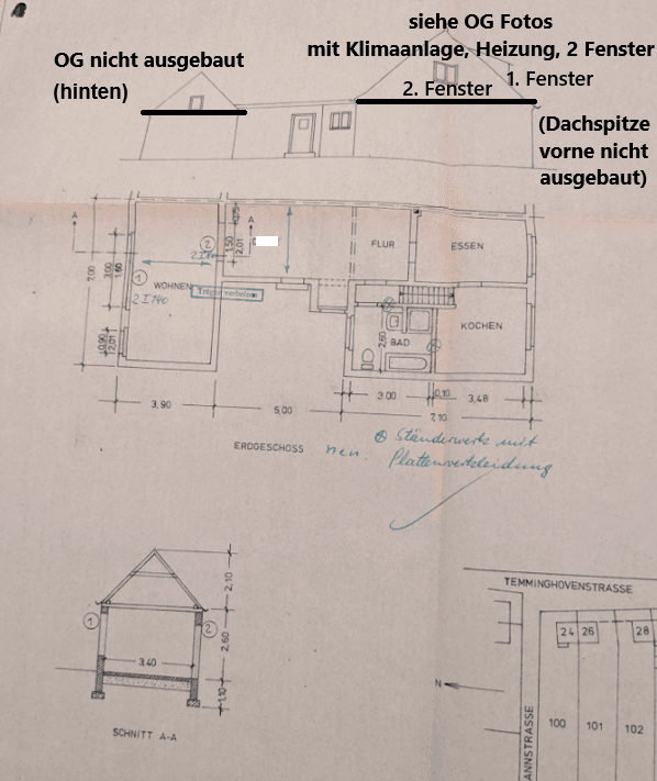 Prodej domu 105 m², pozemek 801 m², Temminghovenstraße 30, Duisburg Neumühl, Severní Porýní-Vestfálsko Prodej domu 105 m², pozemek 801 m², Temminghovenstraße 30, Duisburg Neumühl, Severní Porýní-Vestfálsko