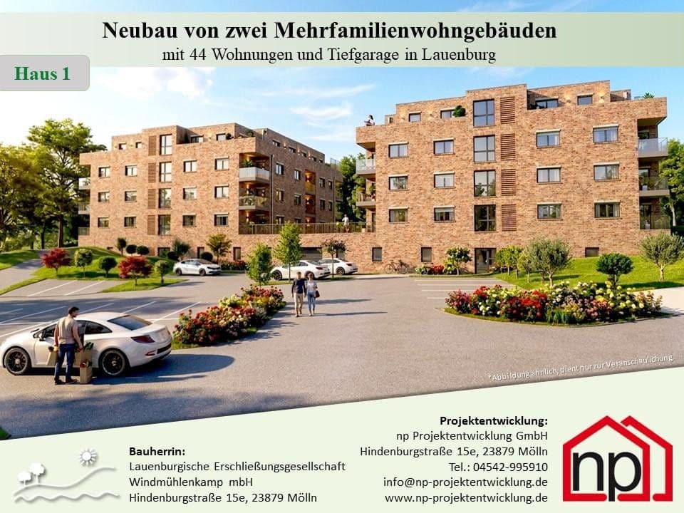 Prodej bytu 2+1 62 m², Hinter der Feldstraße 5, Lauenburg/Elbe, Šlesvicko-Holštýnsko Prodej bytu 2+1 62 m², Hinter der Feldstraße 5, Lauenburg/Elbe, Šlesvicko-Holštýnsko