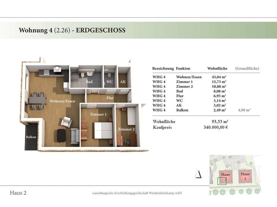 Prodej bytu 3+1 94 m², Hinter der Feldstraße 7, Lauenburg/Elbe, Šlesvicko-Holštýnsko Prodej bytu 3+1 94 m², Hinter der Feldstraße 7, Lauenburg/Elbe, Šlesvicko-Holštýnsko