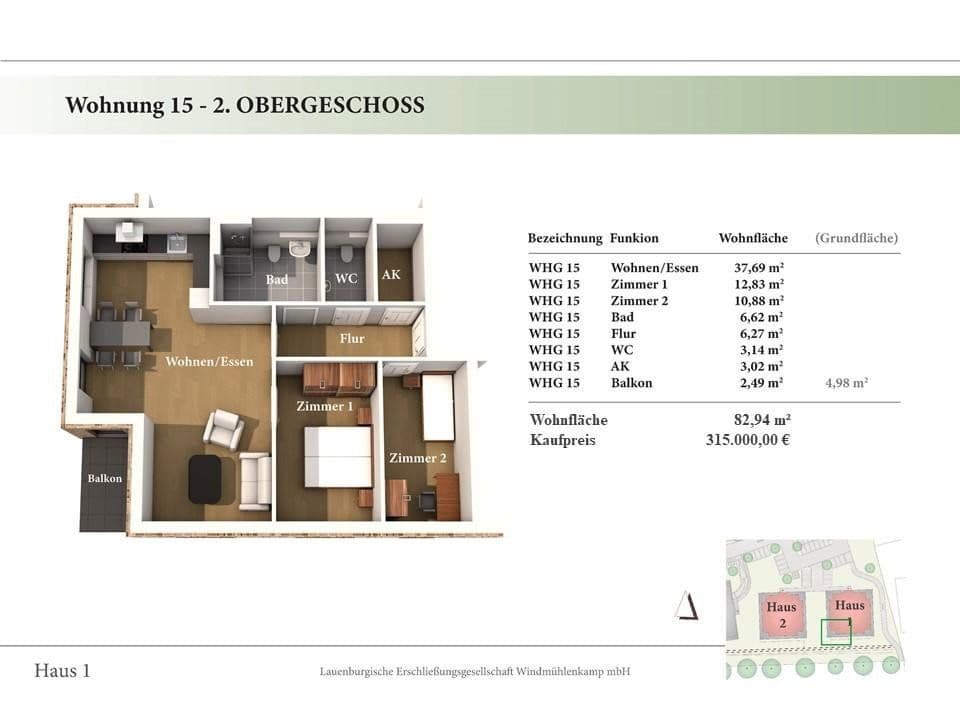 Prodej bytu 3+1 83 m², Hinter der Feldstraße 7, Lauenburg/Elbe, Šlesvicko-Holštýnsko Prodej bytu 3+1 83 m², Hinter der Feldstraße 7, Lauenburg/Elbe, Šlesvicko-Holštýnsko