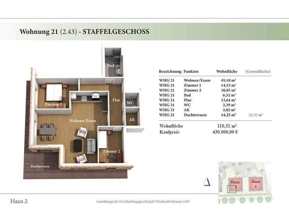 Prodej bytu 3+1 111 m², Hinter der Feldstraße 7, Lauenburg/Elbe, Šlesvicko-Holštýnsko Prodej bytu 3+1 111 m², Hinter der Feldstraße 7, Lauenburg/Elbe, Šlesvicko-Holštýnsko