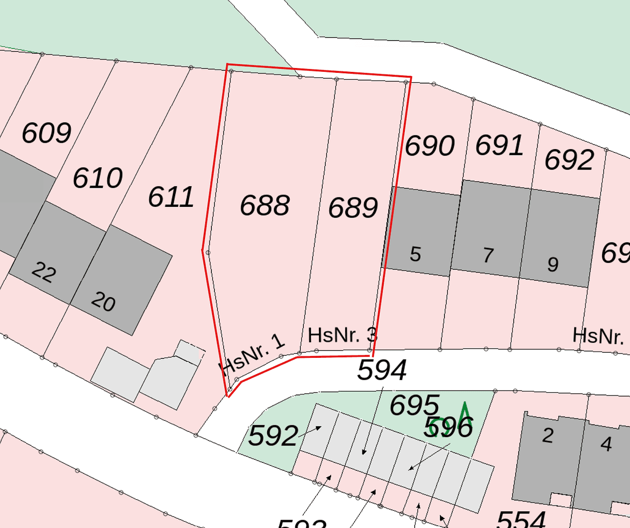 Prodej pozemku 717 m², Tilsiter Str. 1 und 3, Netphen, Severní Porýní-Vestfálsko Prodej pozemku 717 m², Tilsiter Str. 1 und 3, Netphen, Severní Porýní-Vestfálsko