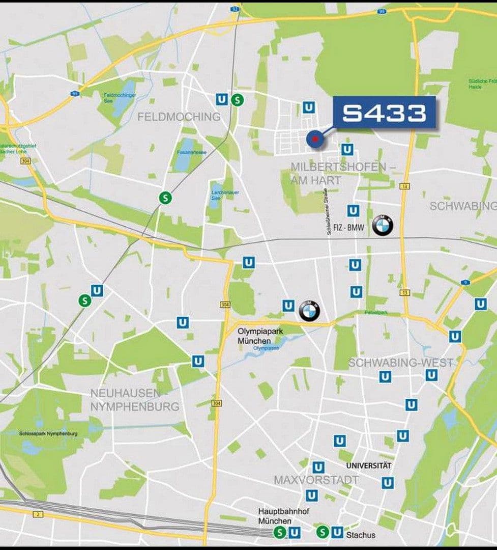 Pronájem bytu 1+1 35 m², Schleißheimerstrasse 433, München - Am Hart, Bavorsko Pronájem bytu 1+1 35 m², Schleißheimerstrasse 433, München - Am Hart, Bavorsko