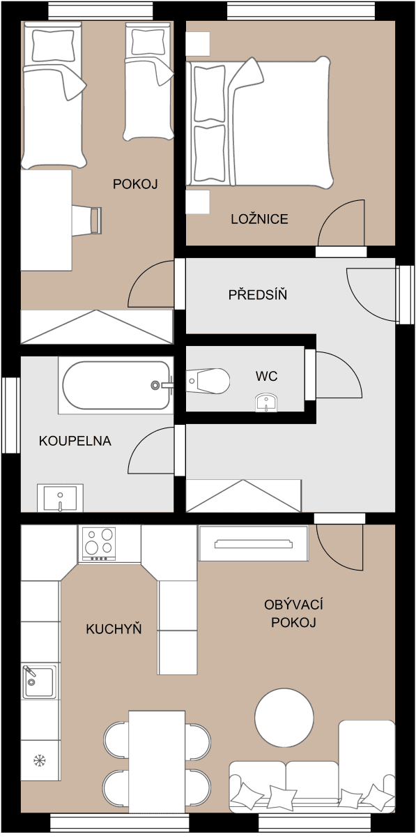 Prodej bytu 3+kk 67 m², Ctěnická, Praha, Praha Prodej bytu 3+kk 67 m², Ctěnická, Praha, Praha