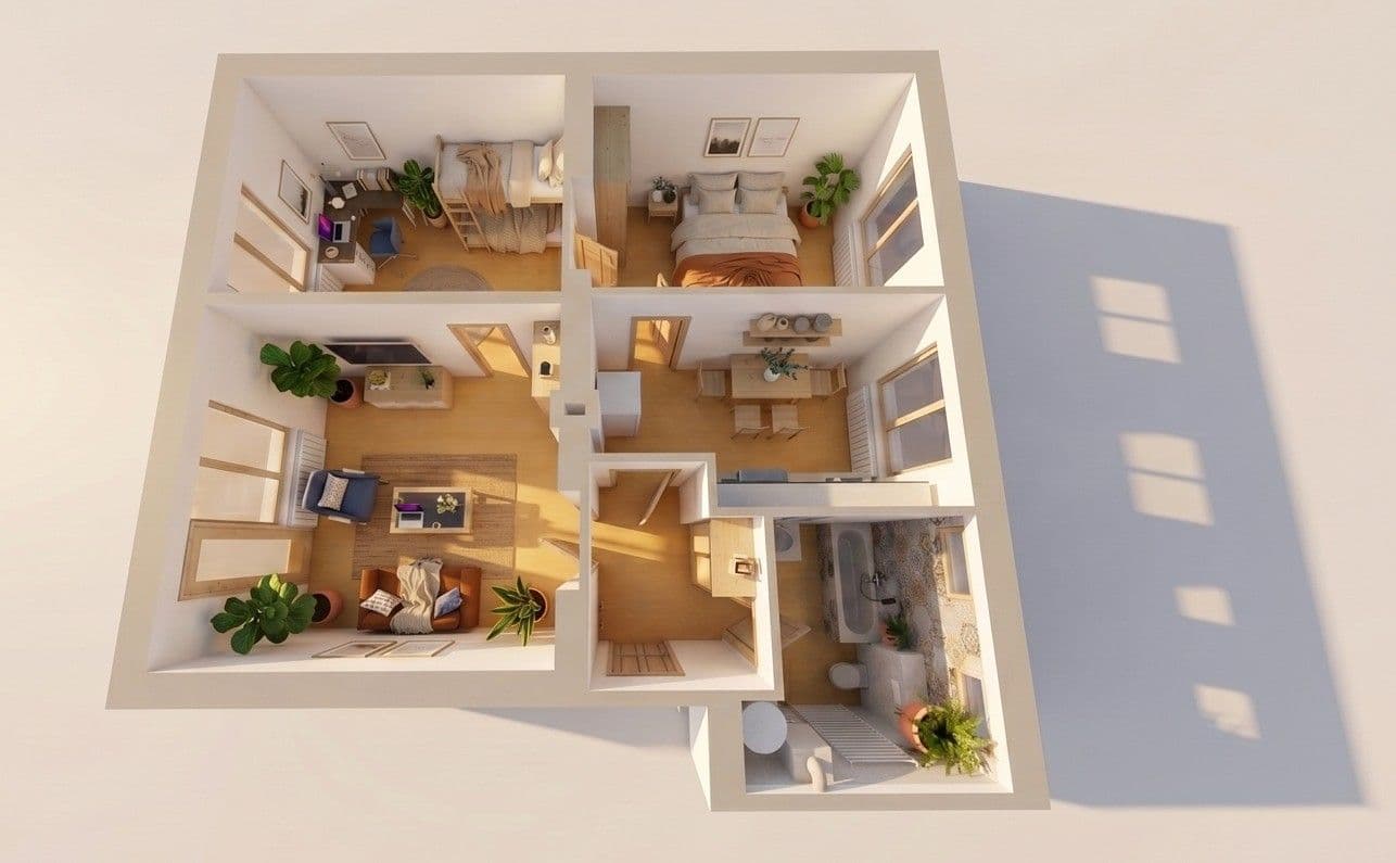 Pronájem bytu 3+1 64 m², Petrohrad, Ústecký kraj Pronájem bytu 3+1 64 m², Petrohrad, Ústecký kraj