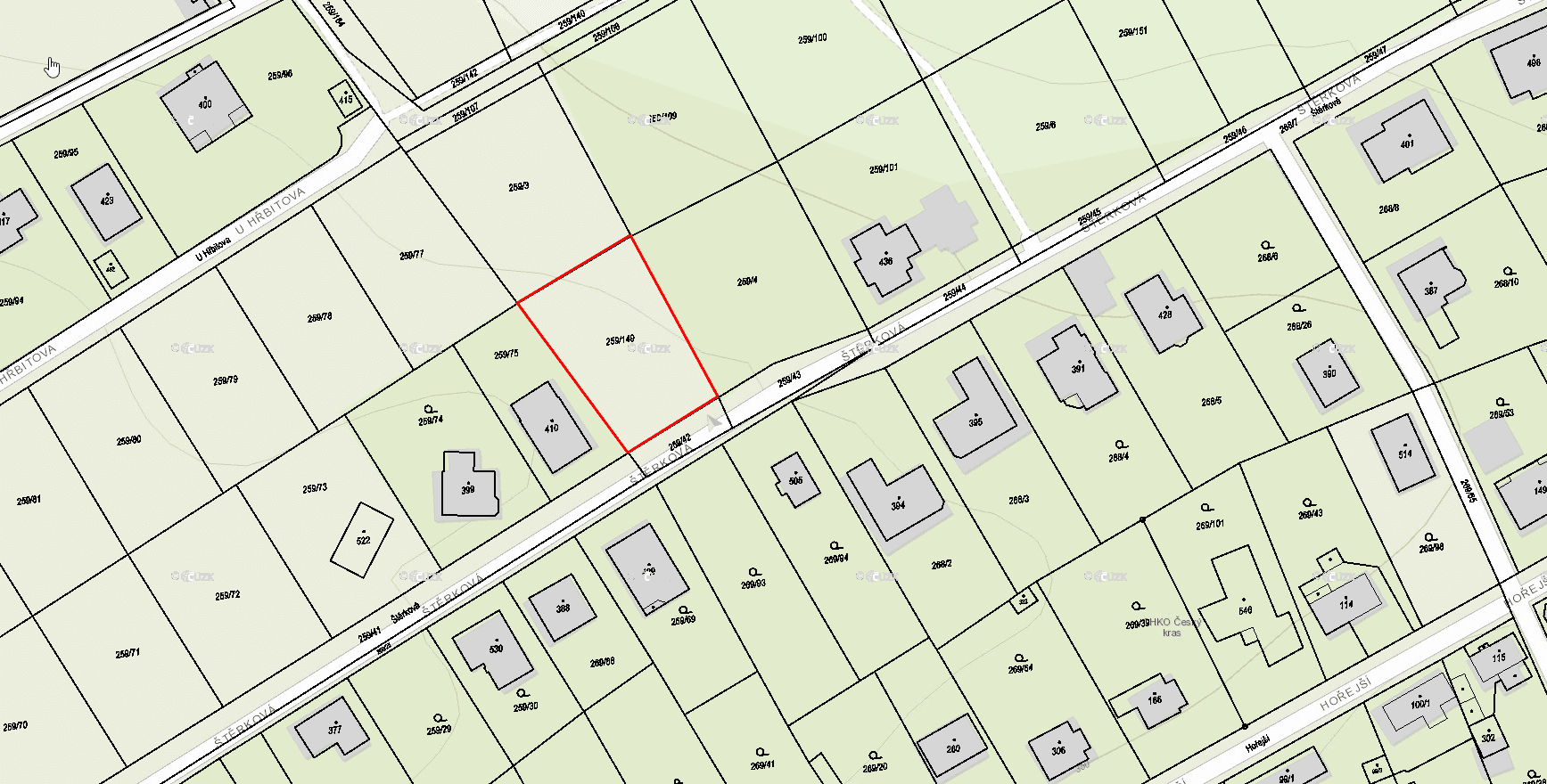 Prodej pozemku 1.018 m², Štěrková, Kosoř, Středočeský kraj Prodej pozemku 1.018 m², Štěrková, Kosoř, Středočeský kraj