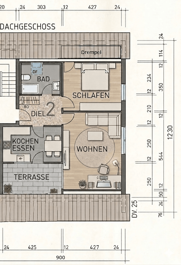 Prodej bytu 2+kk 56 m², Dahlienstr. 9, Baindt, Bádensko-Württembersko Prodej bytu 2+kk 56 m², Dahlienstr. 9, Baindt, Bádensko-Württembersko