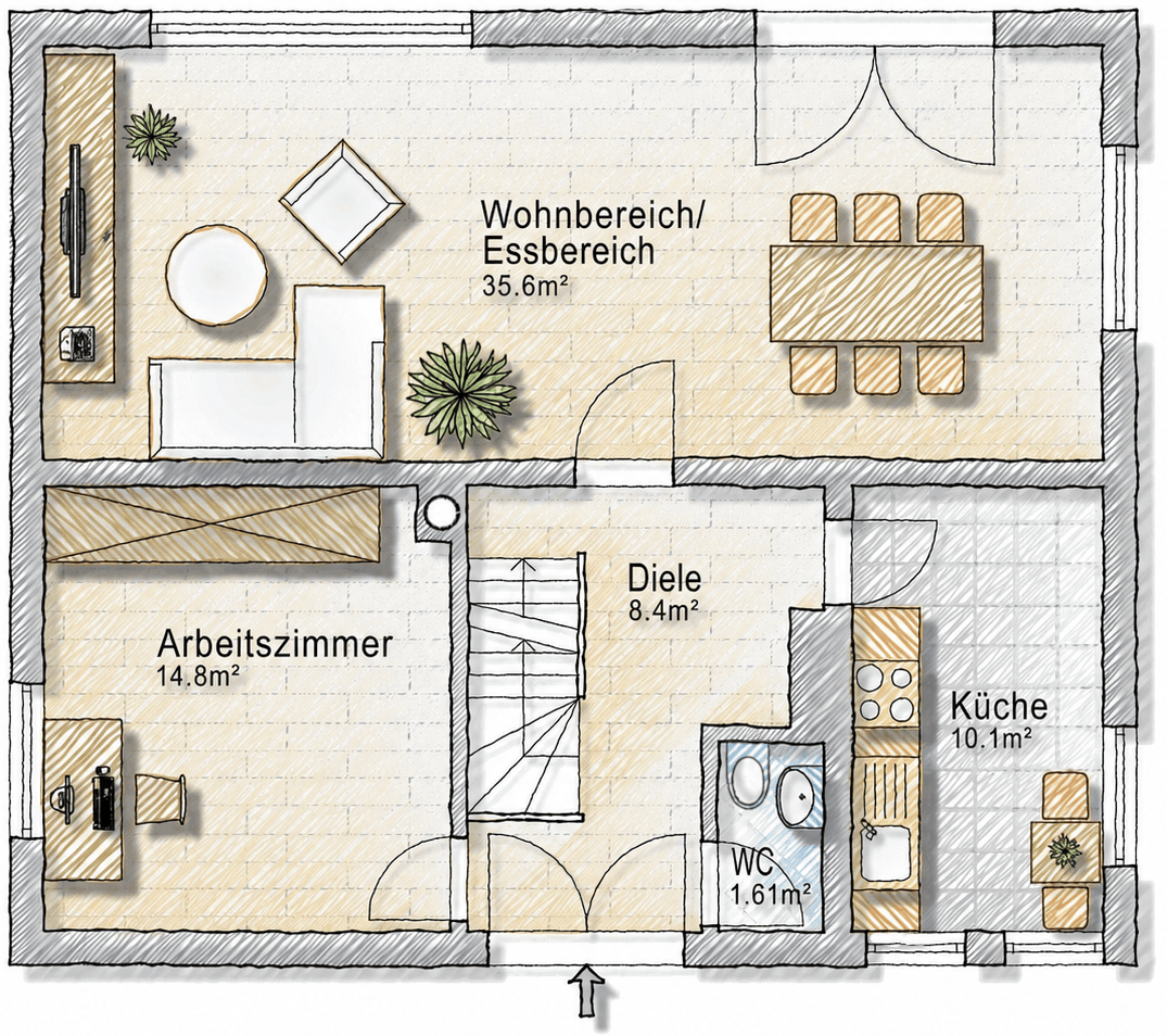 Prodej domu 105 m², pozemek 625 m², Königsberger Straße 16, Salzgitter Lebenstedt, Dolní Sasko Prodej domu 105 m², pozemek 625 m², Königsberger Straße 16, Salzgitter Lebenstedt, Dolní Sasko