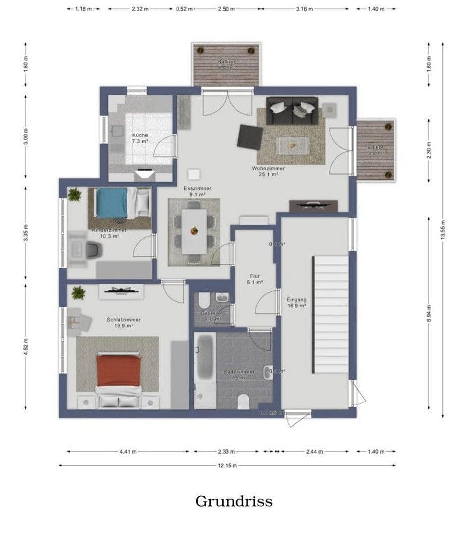 Prodej bytu 3+1 83 m², Dornstadt, Bádensko-Württembersko Prodej bytu 3+1 83 m², Dornstadt, Bádensko-Württembersko
