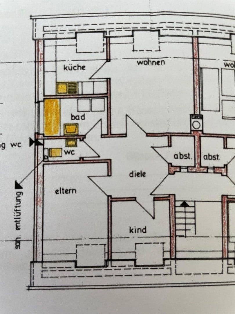 Pronájem bytu 3+1 60 m², Perricher Weg 31, Wesel, Severní Porýní-Vestfálsko Pronájem bytu 3+1 60 m², Perricher Weg 31, Wesel, Severní Porýní-Vestfálsko