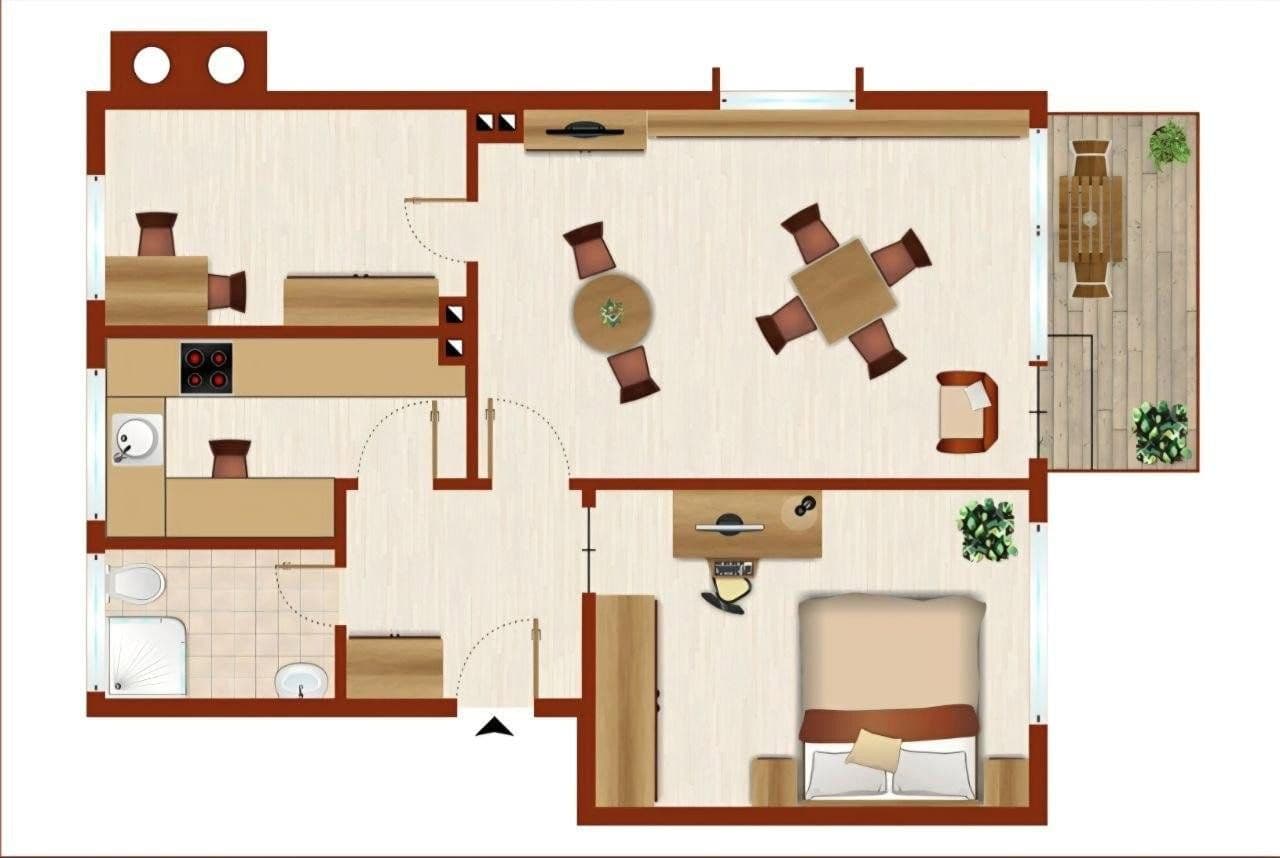 Pronájem bytu 3+1 62 m², Düsseldorf, Severní Porýní-Vestfálsko Pronájem bytu 3+1 62 m², Düsseldorf, Severní Porýní-Vestfálsko