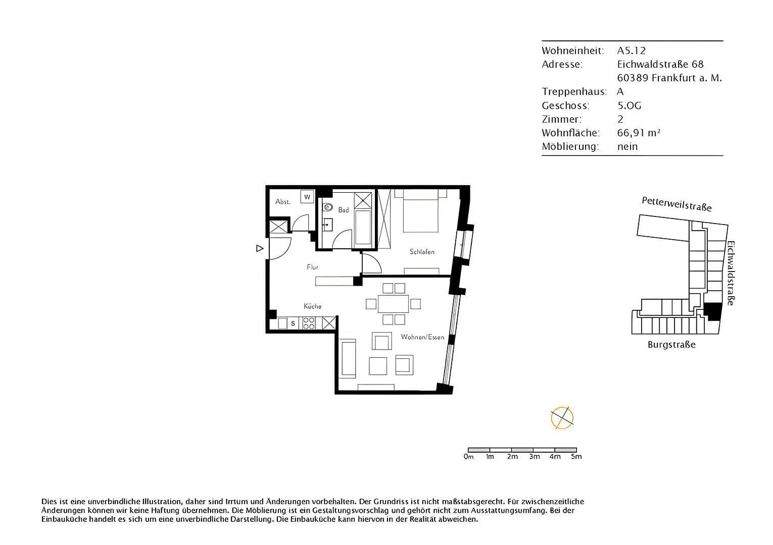 Pronájem bytu 2+1 67 m², Frankfurt-Mainkur, Frankfurt am Main, Hessen Pronájem bytu 2+1 67 m², Frankfurt-Mainkur, Frankfurt am Main, Hessen