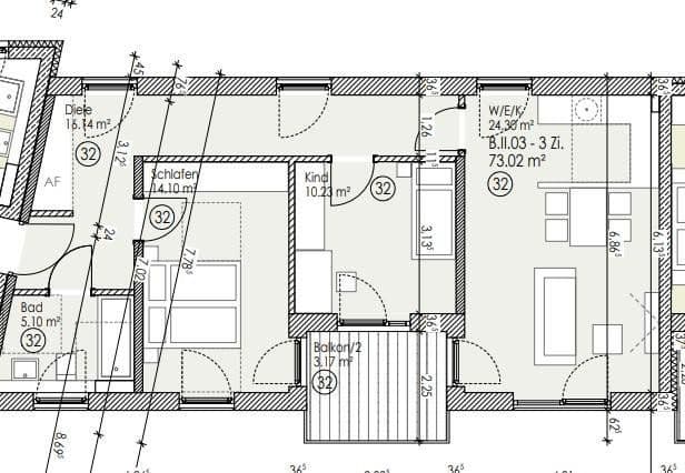 Pronájem bytu 3+1 74 m², Äußere Münchener Str. 94a, Landshut, Bavorsko Pronájem bytu 3+1 74 m², Äußere Münchener Str. 94a, Landshut, Bavorsko