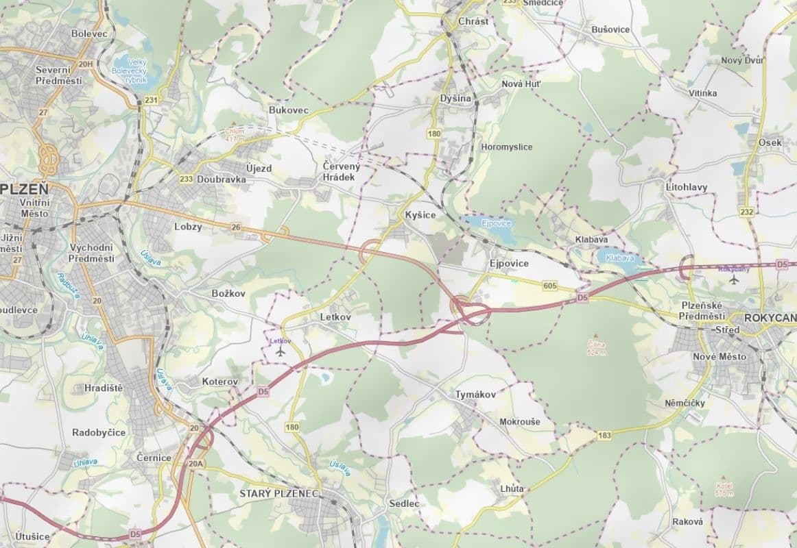 Prodej pozemku 1.972 m², Ejpovice, Plzeňský kraj Prodej pozemku 1.972 m², Ejpovice, Plzeňský kraj