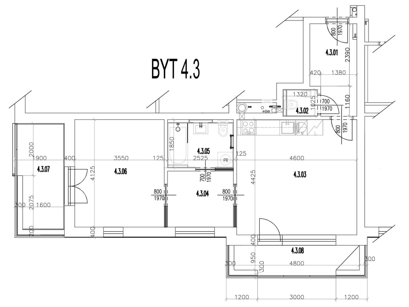 Pronájem bytu 2+kk 48 m², Kadečkové, Praha, Praha Pronájem bytu 2+kk 48 m², Kadečkové, Praha, Praha