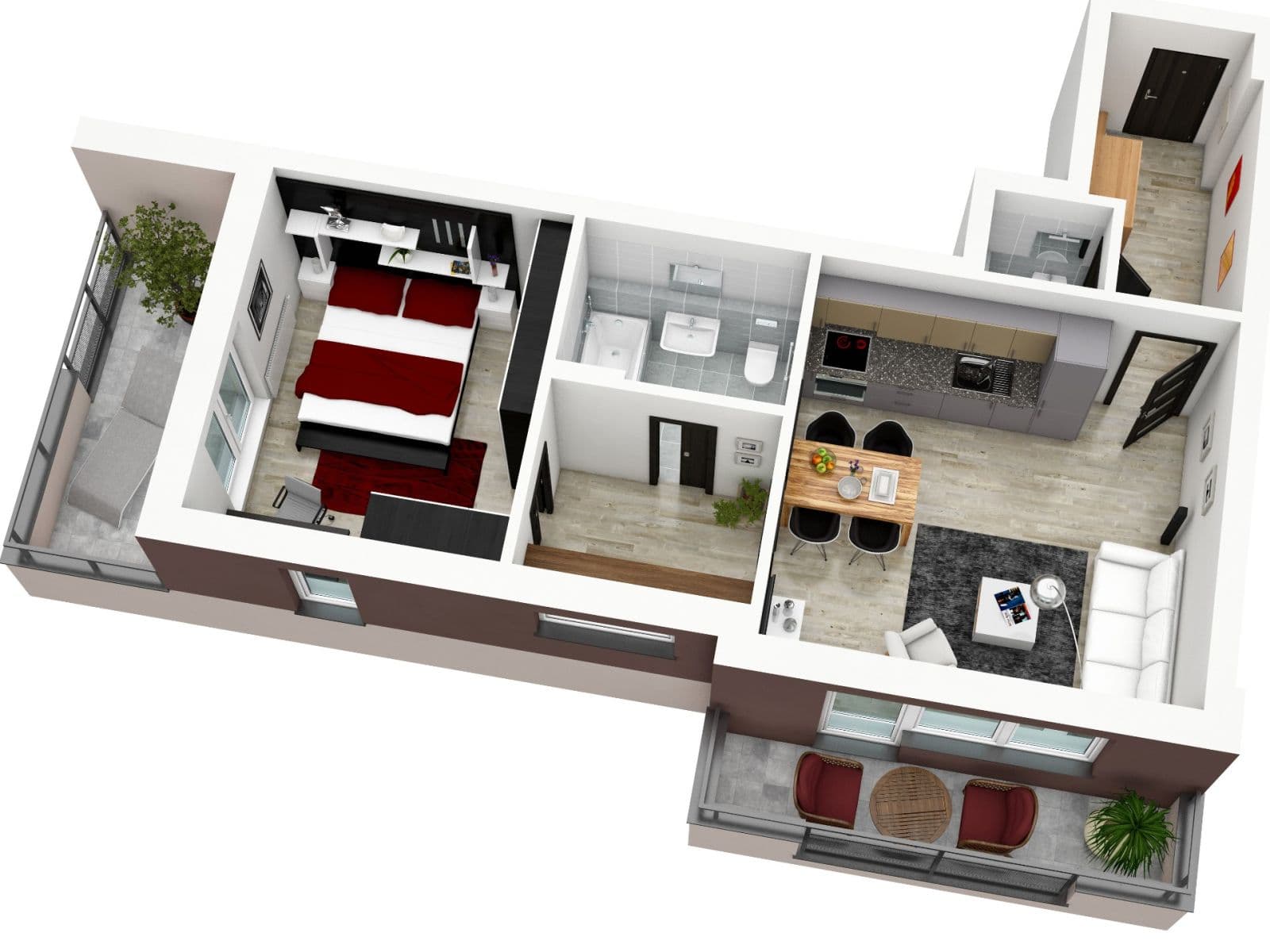 Pronájem bytu 2+kk 48 m², Kadečkové, Praha, Praha Pronájem bytu 2+kk 48 m², Kadečkové, Praha, Praha