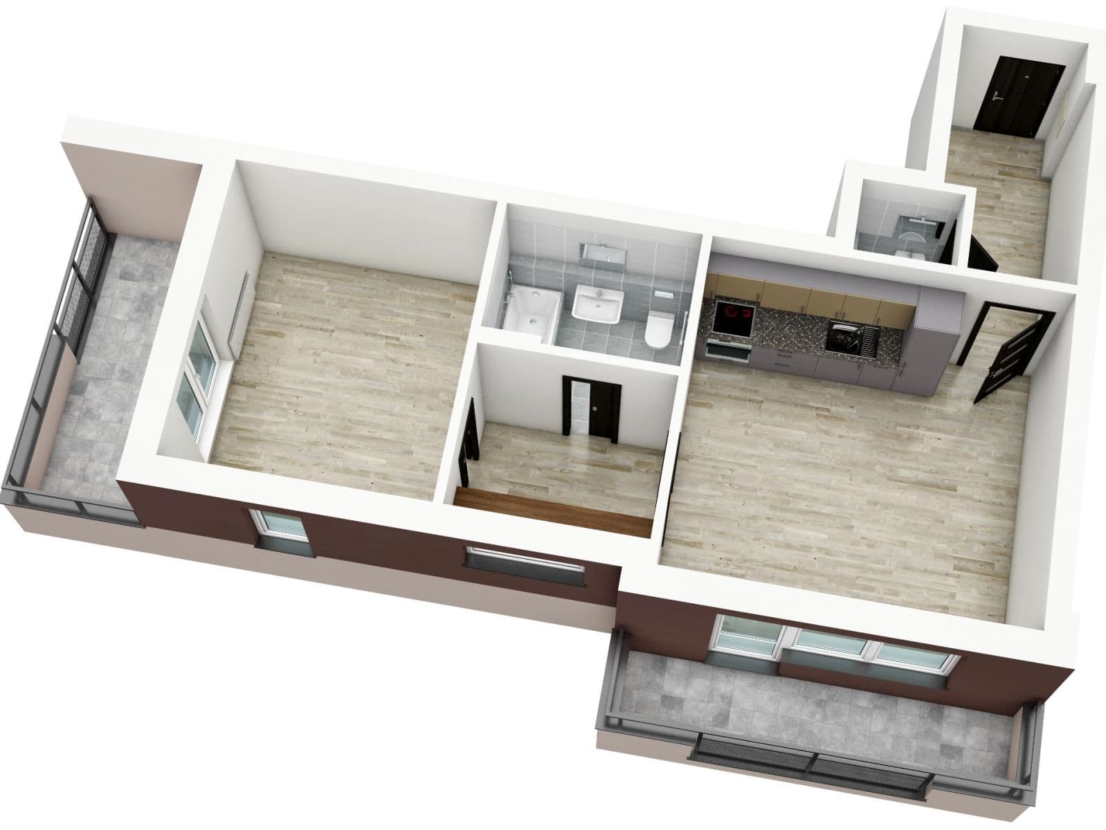 Pronájem bytu 2+kk 48 m², Kadečkové, Praha, Praha Pronájem bytu 2+kk 48 m², Kadečkové, Praha, Praha