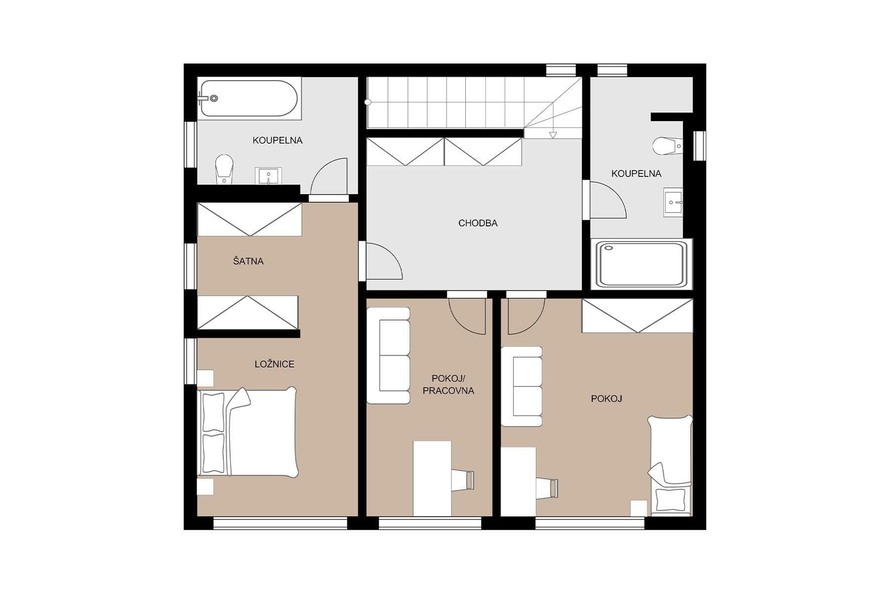 Prodej domu 152 m², pozemek 798 m², Libušín, Středočeský kraj Prodej domu 152 m², pozemek 798 m², Libušín, Středočeský kraj