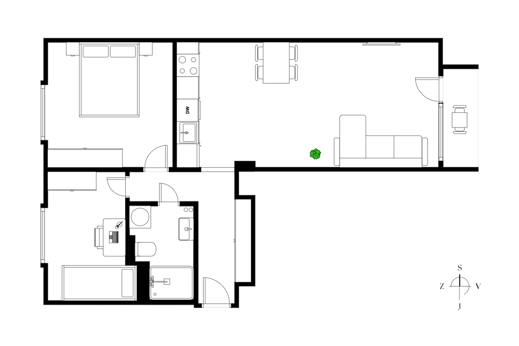 Prodej bytu 3+kk 56 m², Donatellova, Praha, Praha Prodej bytu 3+kk 56 m², Donatellova, Praha, Praha