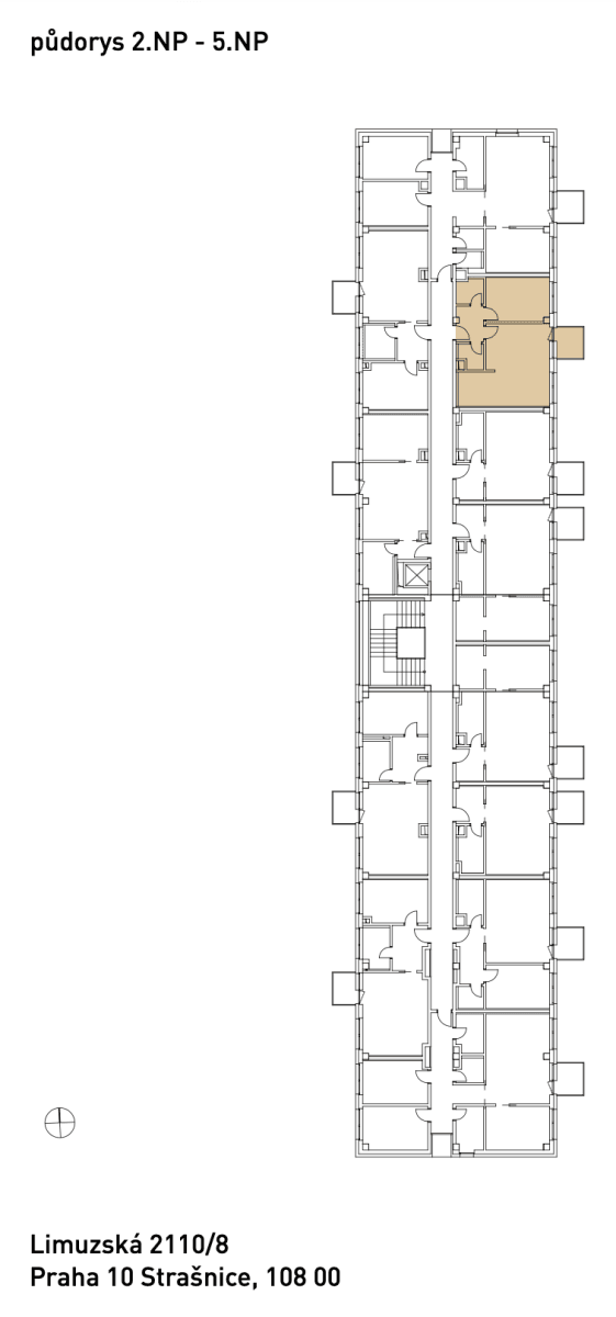 Pronájem bytu 2+kk 52 m², Limuzská, Praha, Praha Pronájem bytu 2+kk 52 m², Limuzská, Praha, Praha