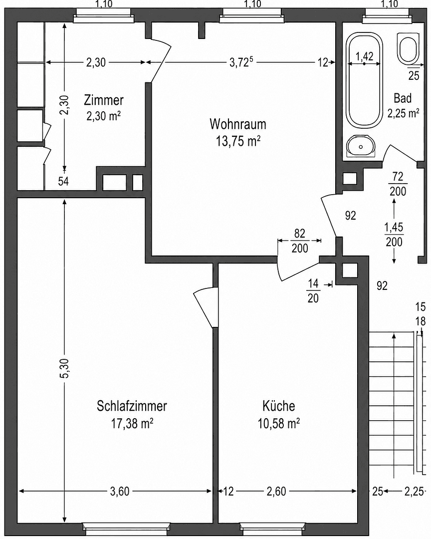 Pronájem bytu 2+kk 52 m², Emscher Straße 23, Castrop-Rauxel, Severní Porýní-Vestfálsko Pronájem bytu 2+kk 52 m², Emscher Straße 23, Castrop-Rauxel, Severní Porýní-Vestfálsko