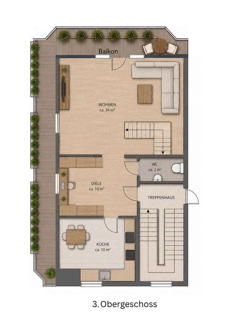 Prodej bytu 3+kk 105 m², Oberhausen, Severní Porýní-Vestfálsko Prodej bytu 3+kk 105 m², Oberhausen, Severní Porýní-Vestfálsko