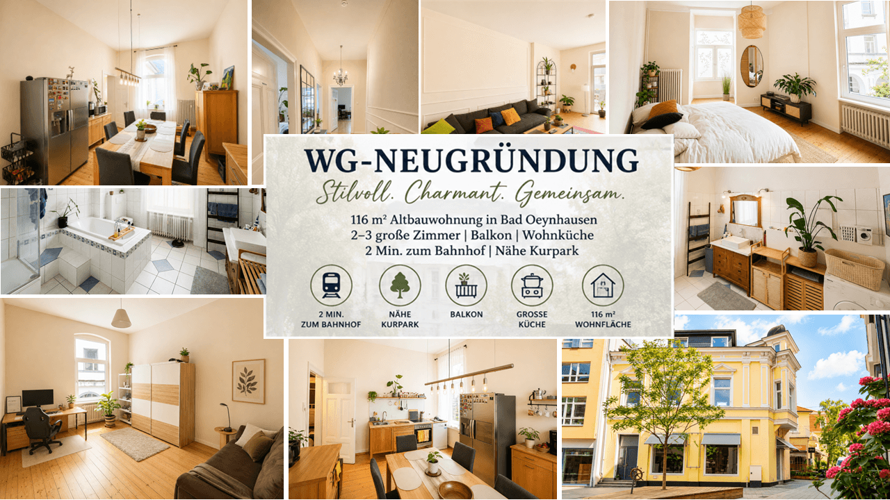 Pronájem bytu 3+1 116 m², Viktoriastraße 4, Bad Oeynhausen, Severní Porýní-Vestfálsko Pronájem bytu 3+1 116 m², Viktoriastraße 4, Bad Oeynhausen, Severní Porýní-Vestfálsko