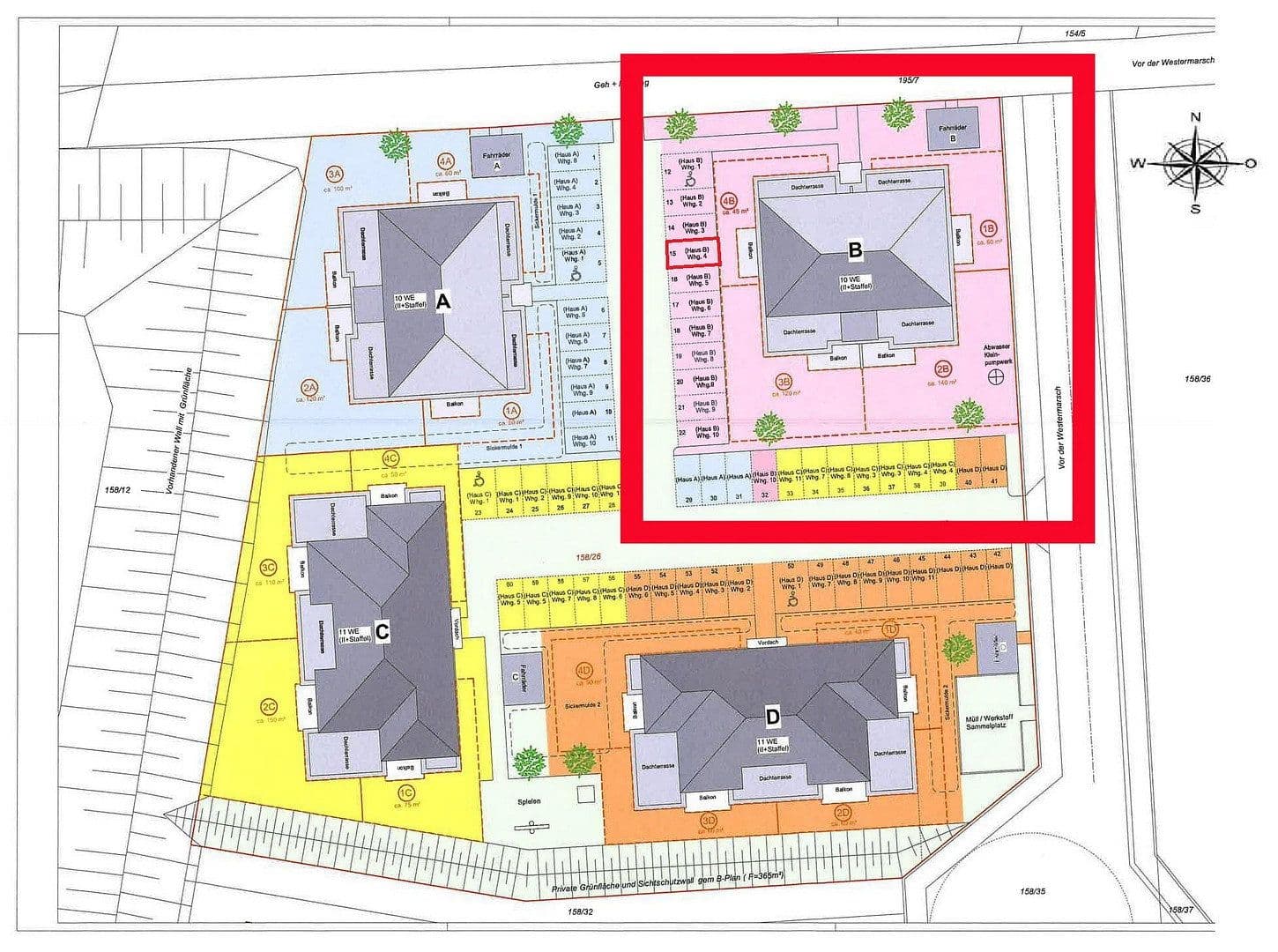 Prodej bytu 2+1 61 m², Kurzer Weg 10, Bardowick, Dolní Sasko Prodej bytu 2+1 61 m², Kurzer Weg 10, Bardowick, Dolní Sasko