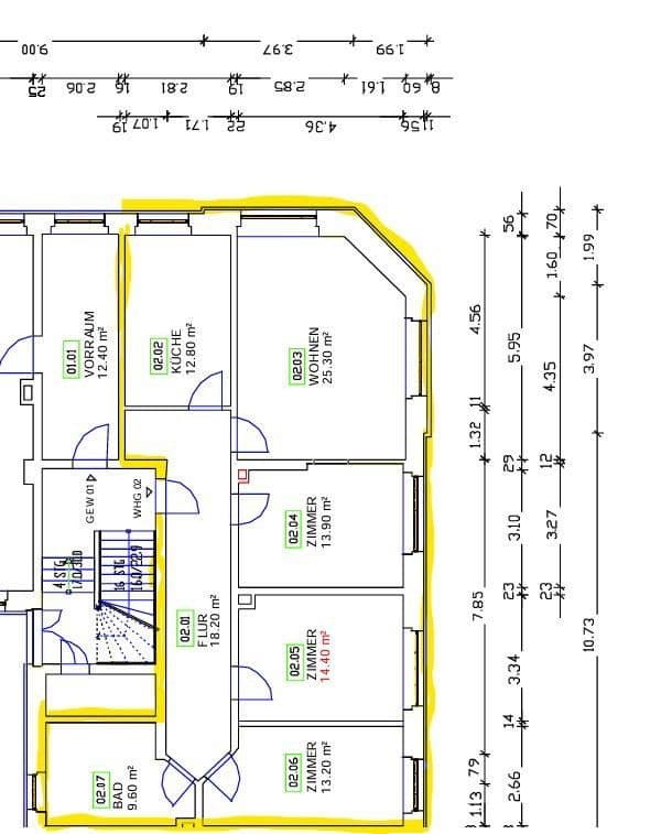 Pronájem bytu 4+1 111 m², Marienstraße 20, Markranstädt, Sasko Pronájem bytu 4+1 111 m², Marienstraße 20, Markranstädt, Sasko