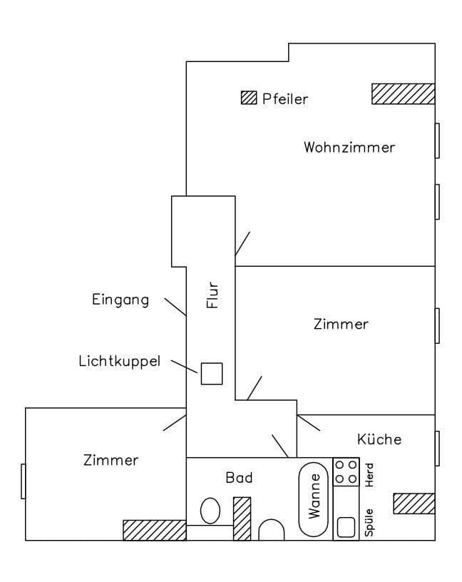 Pronájem bytu 3+1 70 m², Kiel, Šlesvicko-Holštýnsko Pronájem bytu 3+1 70 m², Kiel, Šlesvicko-Holštýnsko