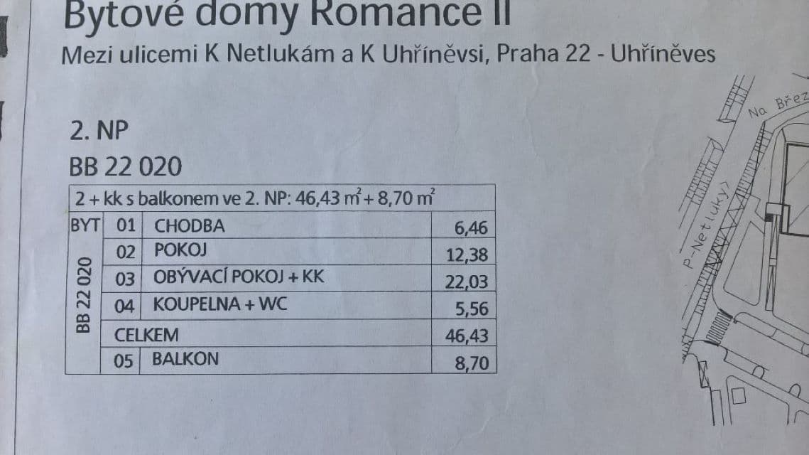 Pronájem bytu 2+kk 46 m², Václava Trojana, Praha, Praha Pronájem bytu 2+kk 46 m², Václava Trojana, Praha, Praha