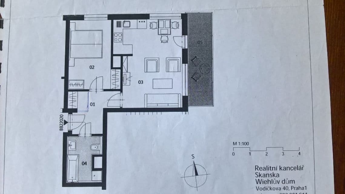 Pronájem bytu 2+kk 46 m², Václava Trojana, Praha, Praha Pronájem bytu 2+kk 46 m², Václava Trojana, Praha, Praha