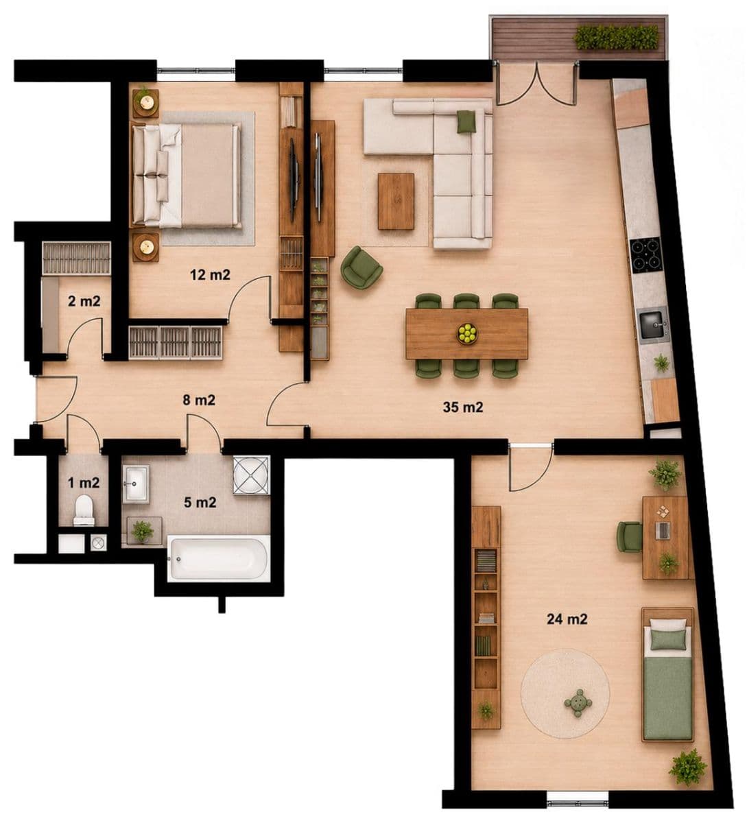 Prodej bytu 3+kk 88 m², Budějovická, Písek, Jihočeský kraj Prodej bytu 3+kk 88 m², Budějovická, Písek, Jihočeský kraj