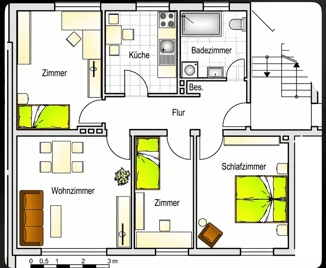 Pronájem bytu 4+1 80 m², Nienburg/Weser, Dolní Sasko Pronájem bytu 4+1 80 m², Nienburg/Weser, Dolní Sasko