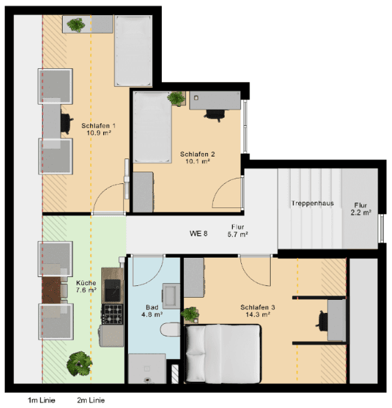 Prodej bytu 3+1 56 m², Nürnberg, Bavorsko Prodej bytu 3+1 56 m², Nürnberg, Bavorsko