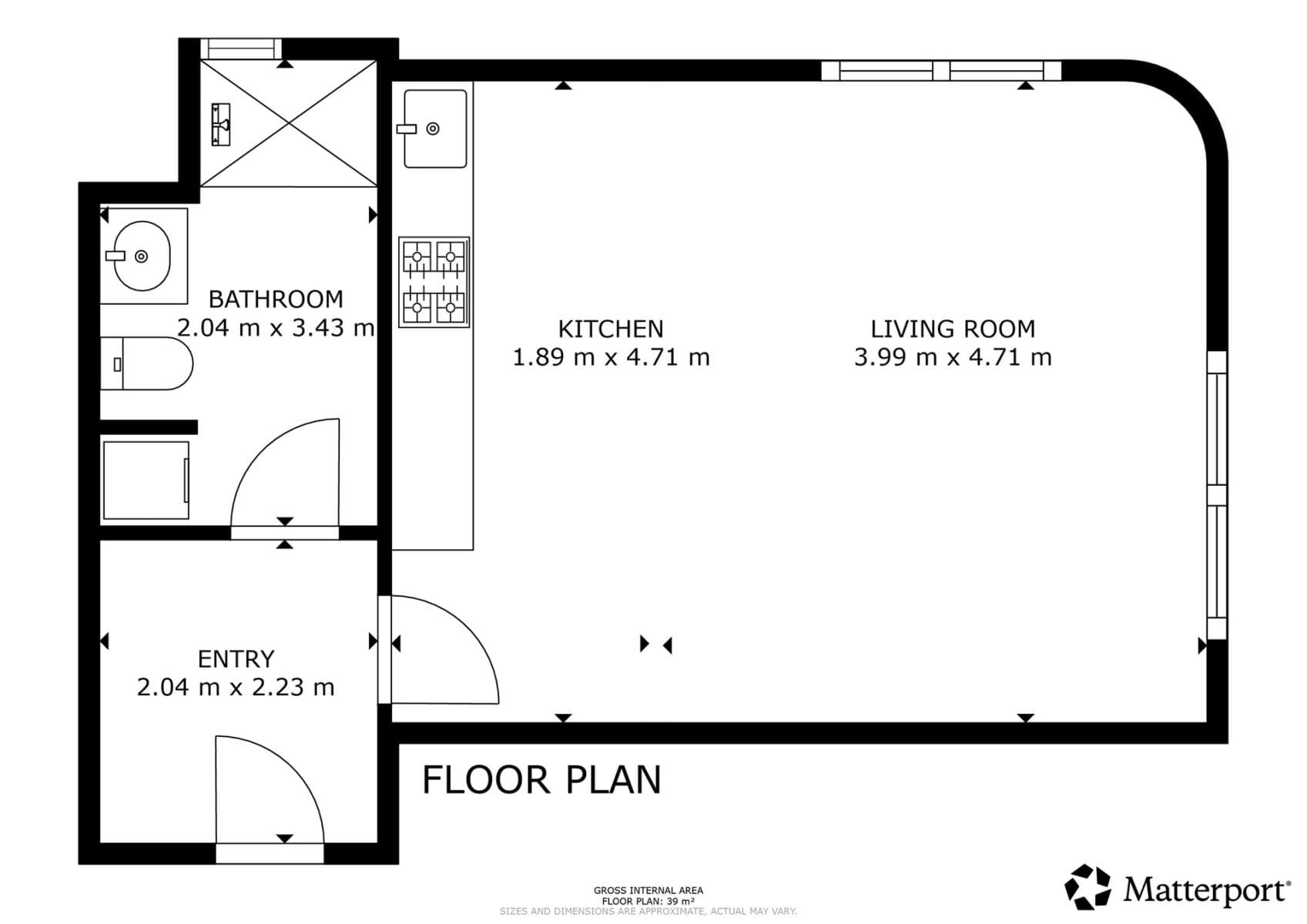Pronájem bytu 1+kk 39 m², U Komína, Praha, Praha Pronájem bytu 1+kk 39 m², U Komína, Praha, Praha