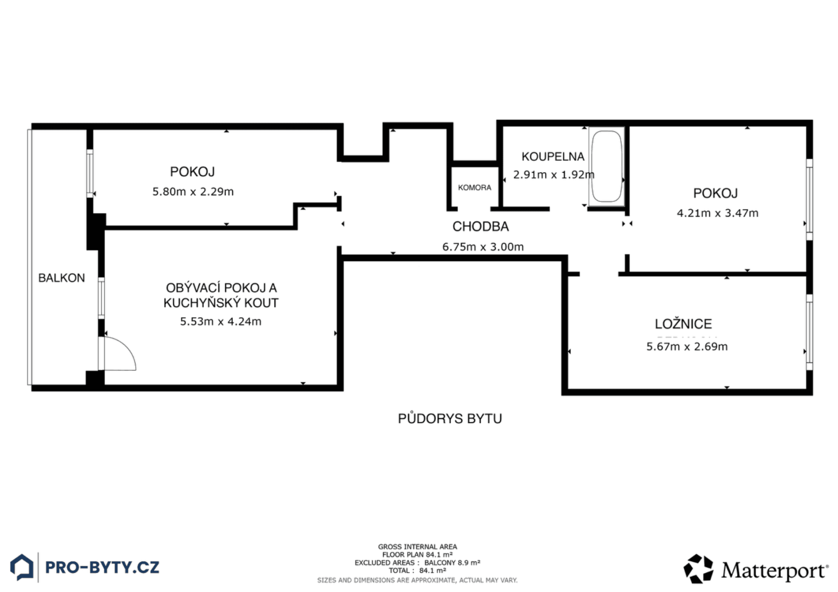 Prodej bytu 4+kk 83 m², Přecechtělova, Praha, Praha Prodej bytu 4+kk 83 m², Přecechtělova, Praha, Praha