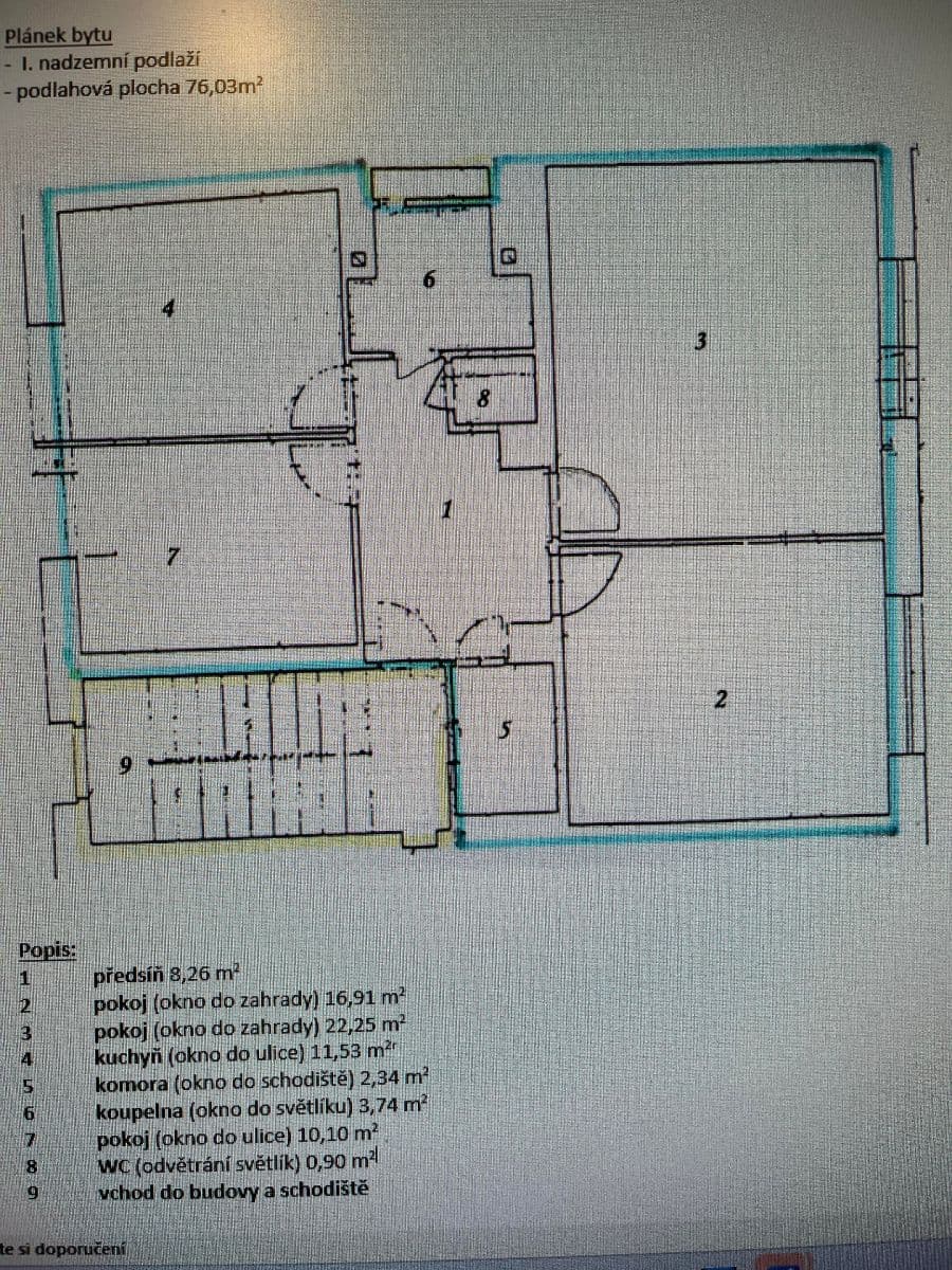 Pronájem bytu 3+1 76 m², Pellicova, Brno, Jihomoravský kraj Pronájem bytu 3+1 76 m², Pellicova, Brno, Jihomoravský kraj