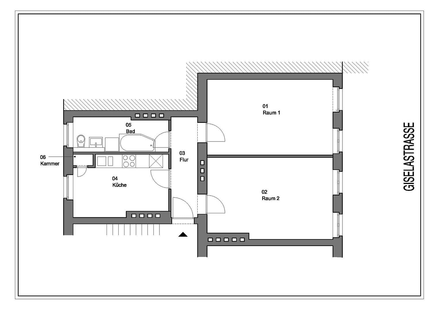 Pronájem bytu 2+1 62 m², Giselastr.34, Berlin, Berlín Pronájem bytu 2+1 62 m², Giselastr.34, Berlin, Berlín