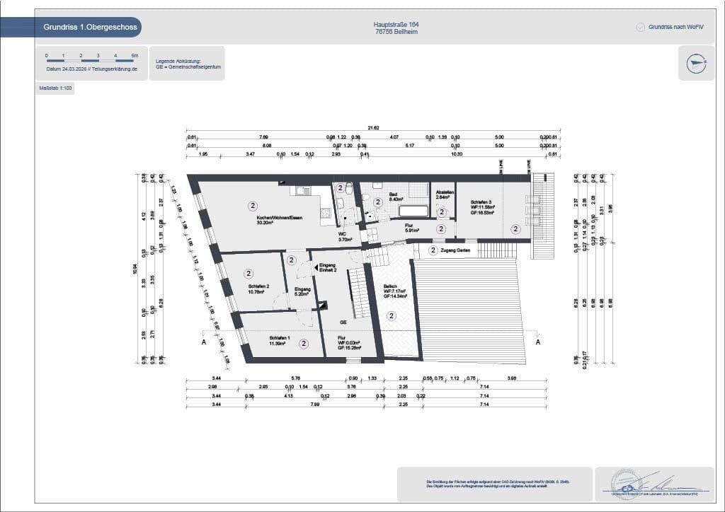 Prodej bytu 4+1 98 m², Hauptstraße 164, Bellheim, Porýní-Falc Prodej bytu 4+1 98 m², Hauptstraße 164, Bellheim, Porýní-Falc