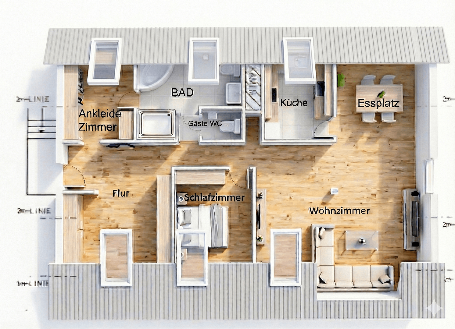 Prodej bytu 4+kk 107 m², Ginsterweg, Gorxheimertal, Hessen Prodej bytu 4+kk 107 m², Ginsterweg, Gorxheimertal, Hessen