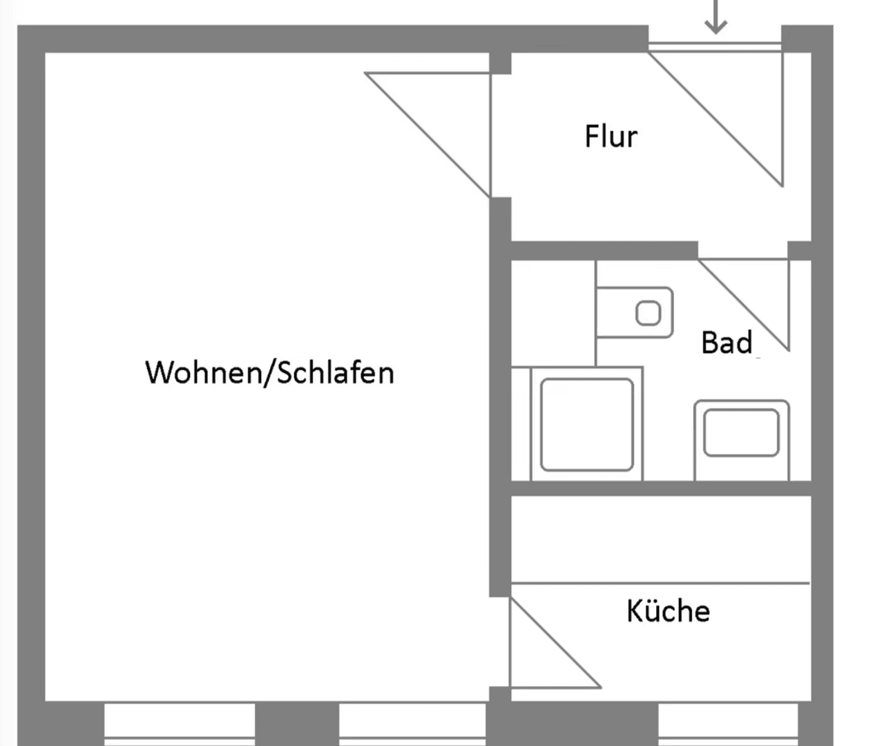 Pronájem bytu 1+1 24 m², Georg-Schumann-Str. 131, Leipzig, Sasko Pronájem bytu 1+1 24 m², Georg-Schumann-Str. 131, Leipzig, Sasko