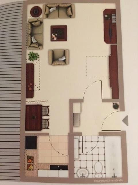 Pronájem bytu 1+1 31 m², Schwanenstraße 10, Bad Rappenau, Bádensko-Württembersko Pronájem bytu 1+1 31 m², Schwanenstraße 10, Bad Rappenau, Bádensko-Württembersko