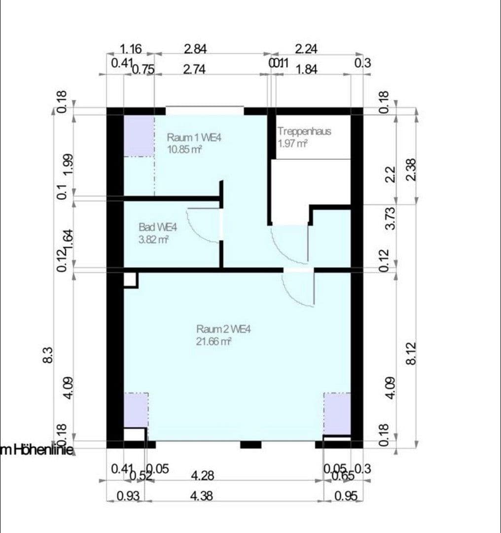 Pronájem bytu 2+1 38 m², Köln, Severní Porýní-Vestfálsko Pronájem bytu 2+1 38 m², Köln, Severní Porýní-Vestfálsko