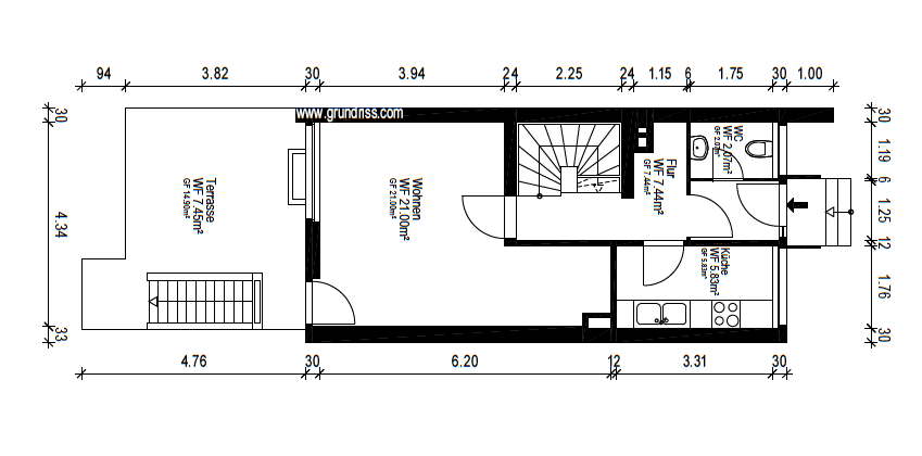 Prodej domu 104 m², pozemek 135 m², Saalfelder Strasse 13, Göttingen, Dolní Sasko Prodej domu 104 m², pozemek 135 m², Saalfelder Strasse 13, Göttingen, Dolní Sasko