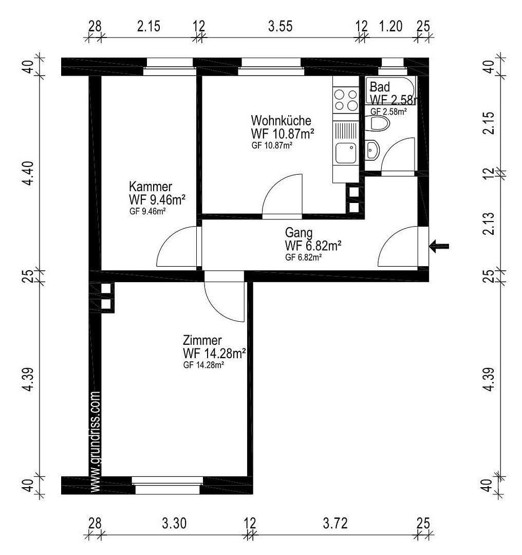 Pronájem bytu 2+1 44 m², Leipartstraße 14, München, Bavorsko Pronájem bytu 2+1 44 m², Leipartstraße 14, München, Bavorsko