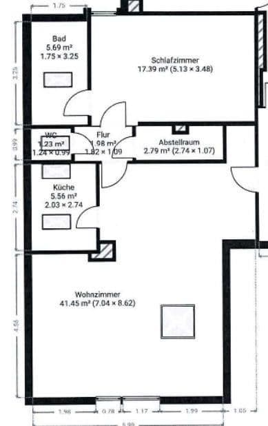 Pronájem bytu 2+1 69 m², Erzhausen, Hessen Pronájem bytu 2+1 69 m², Erzhausen, Hessen